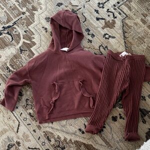 Zara girls matching set 18-24m